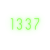 1337 LEET 徽标