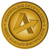 Australian Crypto Coin Green 徽标