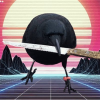 crow with knife 로고