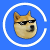 logo Doge In Glasses