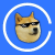 Doge In Glassesのロゴ