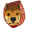 شعار dogwifscarf