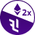 ETH 2x Flexible Leverage Index 徽标