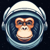 Логотип Ham the Astrochimp