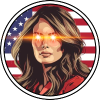 Melania Trump Parody (melania.world) logo Melania Trump Parody (melania.world) logo