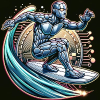 Silver Surfer Solana लोगो