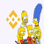 The SIMPSONS BNB logo